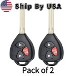 Toyota 3 Button Remote Head Key 2010-2018 For HYQ12BBY G-Chip